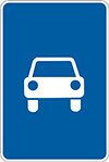знак 5.3 "Дорога для автомобилей"